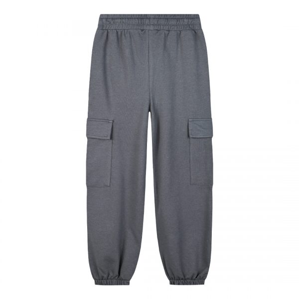 Fleece cargo sweatpants for girls