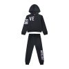 Fleece tracksuit set with print for girls