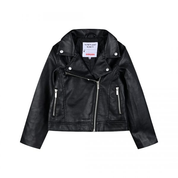 Fake leather jacket for girls