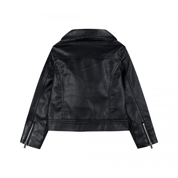 Fake leather jacket for girls