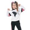 Fleece tracksuit set with print for girls