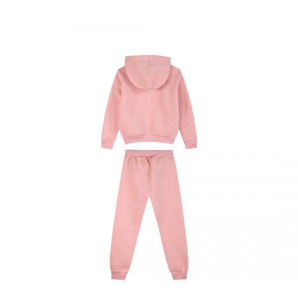 Fleece tracksuit set with print for girls