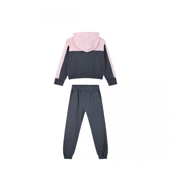 Fleece tracksuit set with print for girls