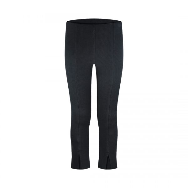 Flared ribbed leggings for girls