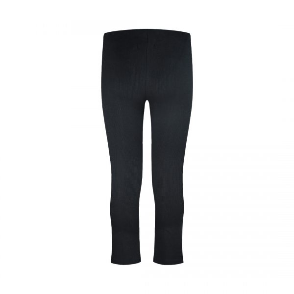 Flared ribbed leggings for girls