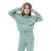 Fleece tracksuit set with embroidery for girls