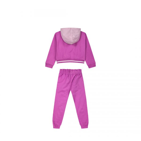 Fleece tracksuit set with print for girls