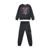 Fleece tracksuit set with print for girls