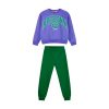 Fleece tracksuit set with print for girls