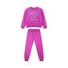 Fleece tracksuit set with print for girls