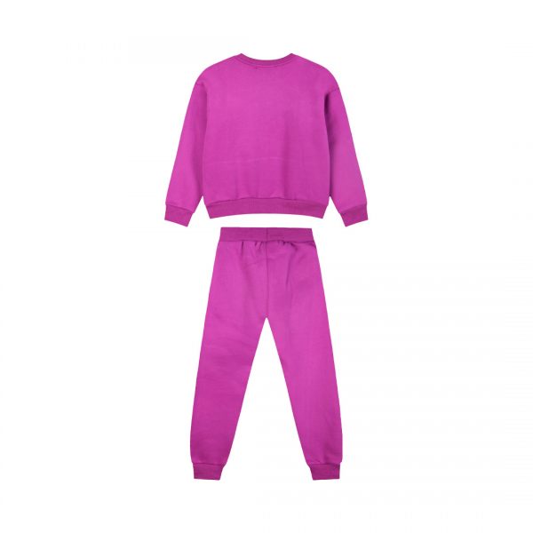 Fleece tracksuit set with print for girls