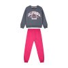 Fleece tracksuit set with print for girls