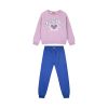 Fleece tracksuit set with print for girls