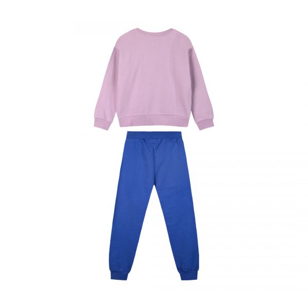 Fleece tracksuit set with print for girls