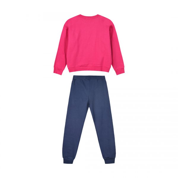 Fleece tracksuit set with print for girls