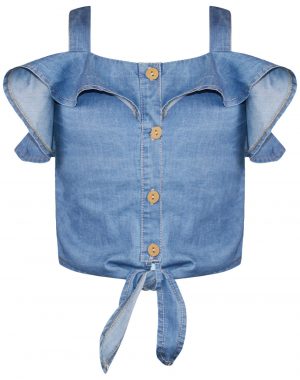 Denim top for girls