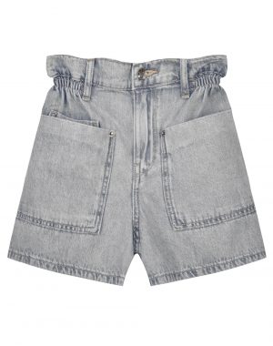 Jean shorts with frills