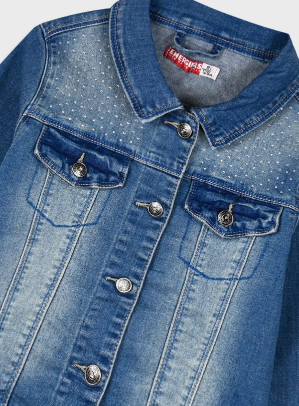 Light denim jacket for girls