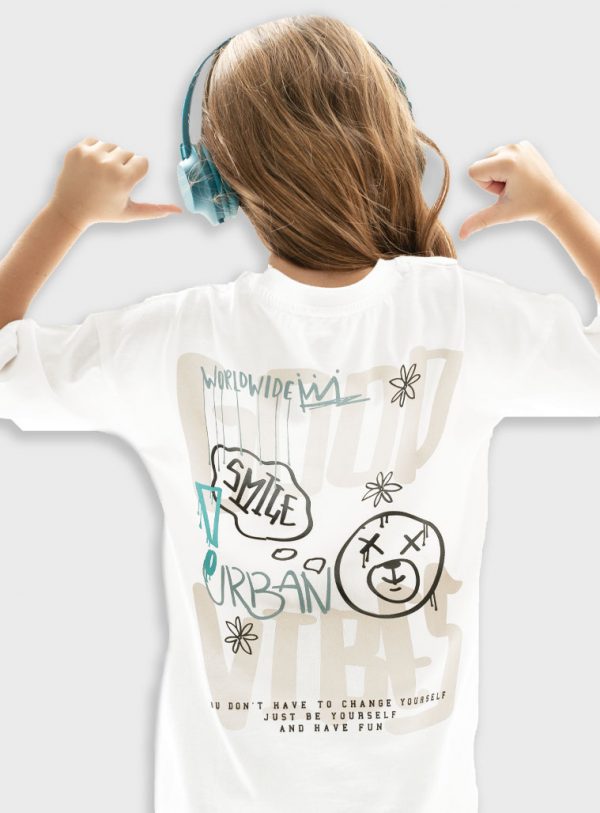 T-shirt with print for girls