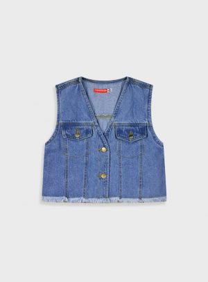 Denim vest for girls