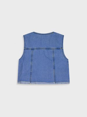 Denim vest for girls