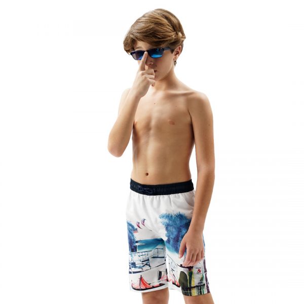 Boy΄s printed swim bermuda