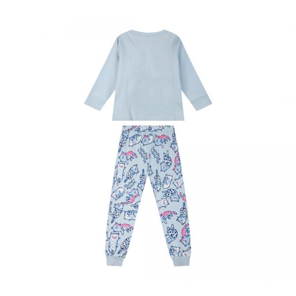 Pyjamas with glow in the dark print for girls