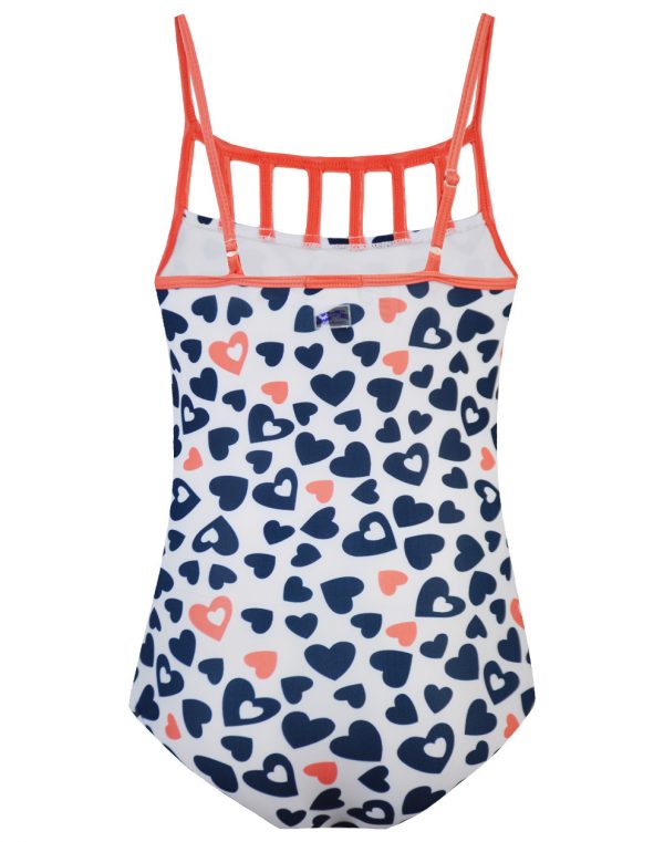 Swimwear print hearts