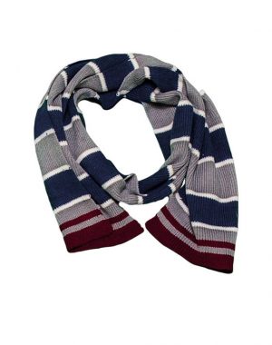 Scarf with striped print