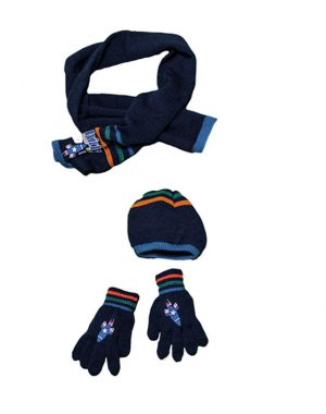 Set scarf-cap-gloves print Space gang