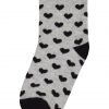 Socks print hearts