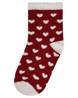 Socks print hearts