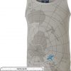 Vest top with wide band -map pattern