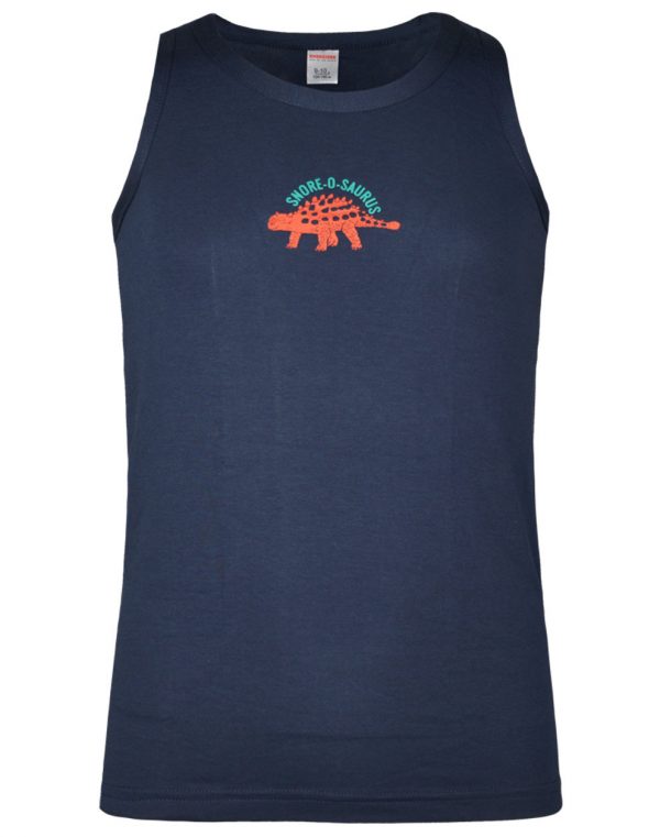 Boy's 3 piece tank tops with dinosaurs