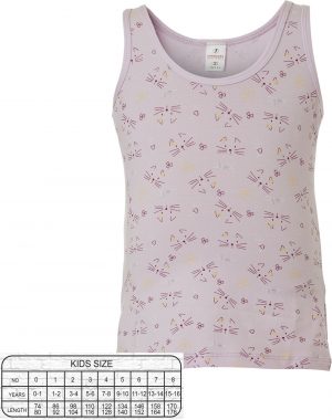 Vest top with printed motif