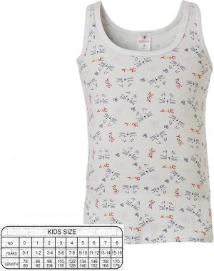 Vest top with printed motif