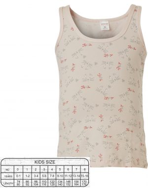 Vest top with printed motif