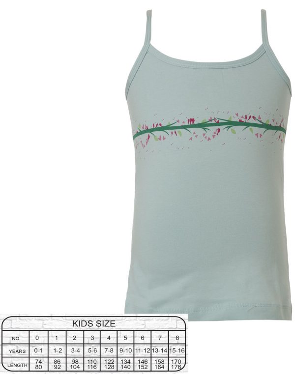 Vest top with straps