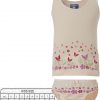 Set vest top & panties with print flowers