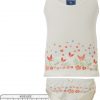 Set vest top & panties with print flowers