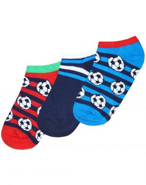 3 pcs set of socks -print football