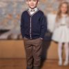 Boy΄s woven solid colour trousers with pockets