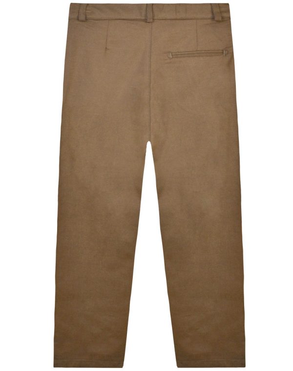 Boy΄s woven solid colour trousers with pockets