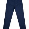 Elastic, cotton, solid color pants with pockets for boys.Boutique collection