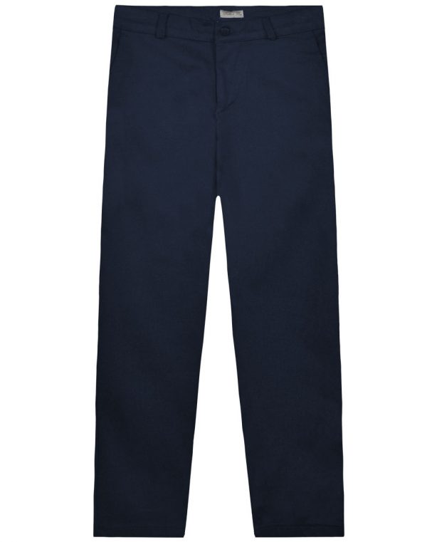 Boy΄s woven solid colour trousers with pockets