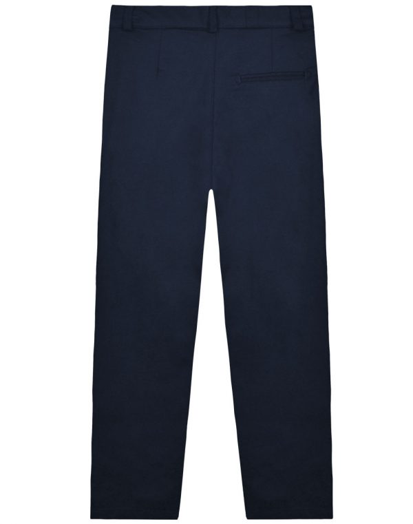 Boy΄s woven solid colour trousers with pockets