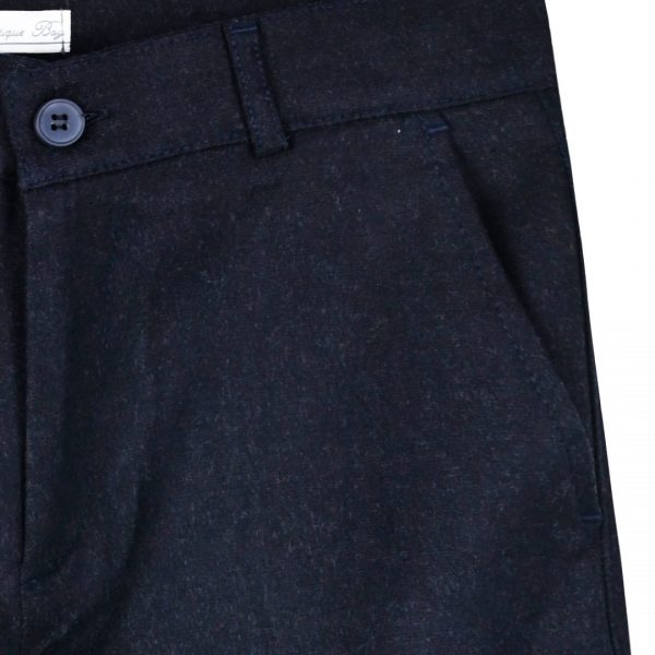 Boy΄s woven solid colour trousers with pockets