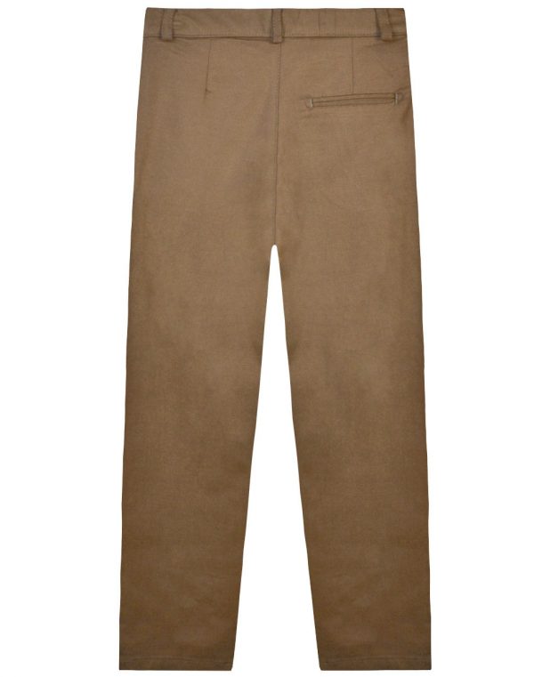 Boy΄s woven solid colour trousers with pockets