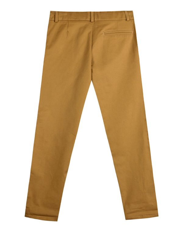 Elastic, cotton, solid color pants with pockets for boys.Boutique collection