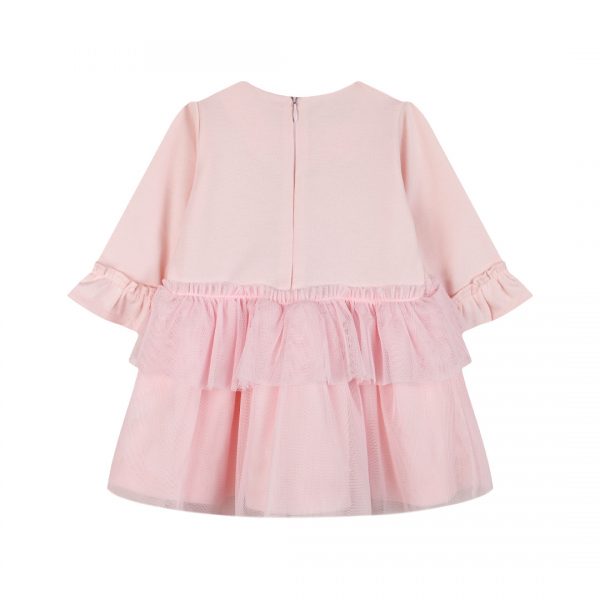 Boutique fdress with tulle for baby girls